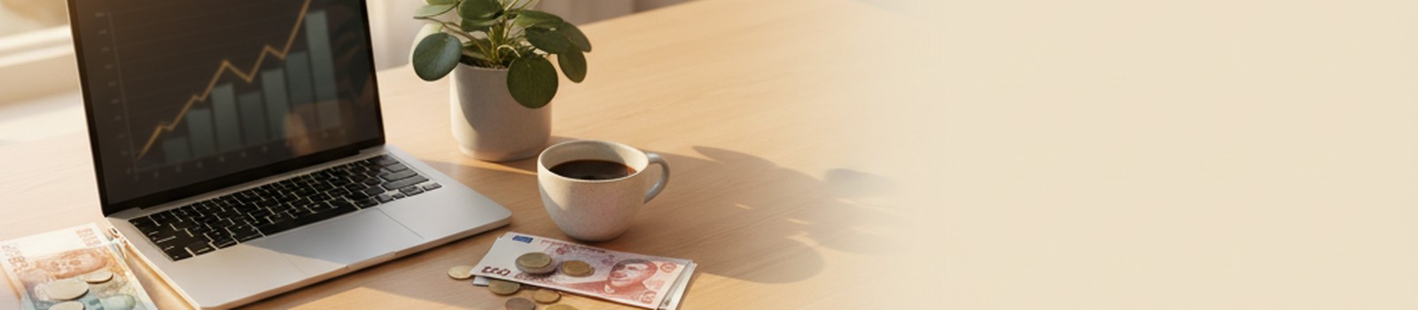 Banner KursoPro planes flexibles para consultoría online, gráfico de crecimiento escalonado turquesa