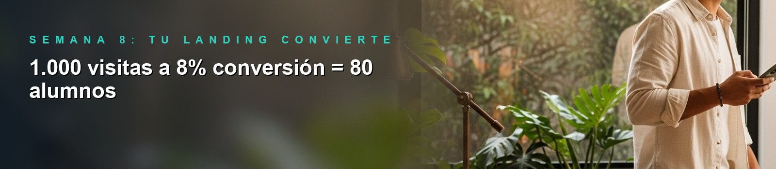 landing page para curso online — banner b3 KursoPro
