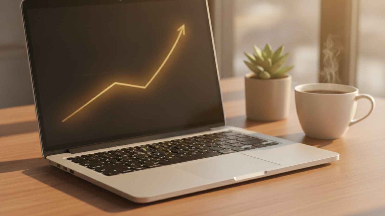Persona calculando cuánto se gana vendiendo cursos online desde su escritorio