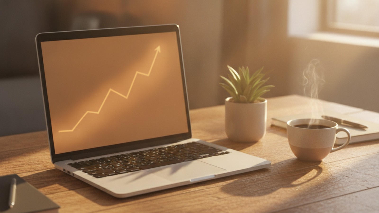 Persona eligiendo entre negocios digitales rentables en su laptop
