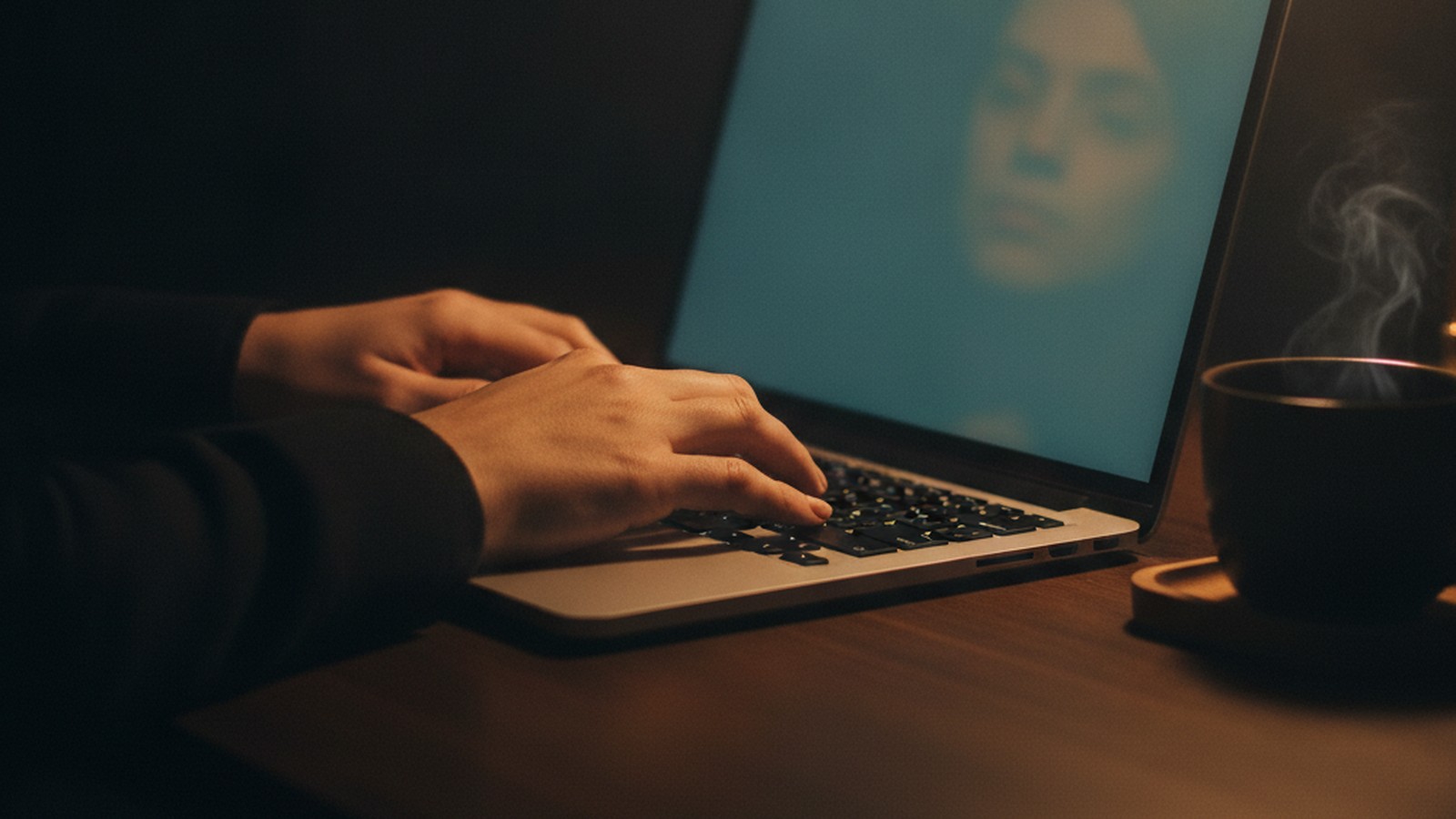 Manos configurando una plataforma para crear cursos online en el teléfono