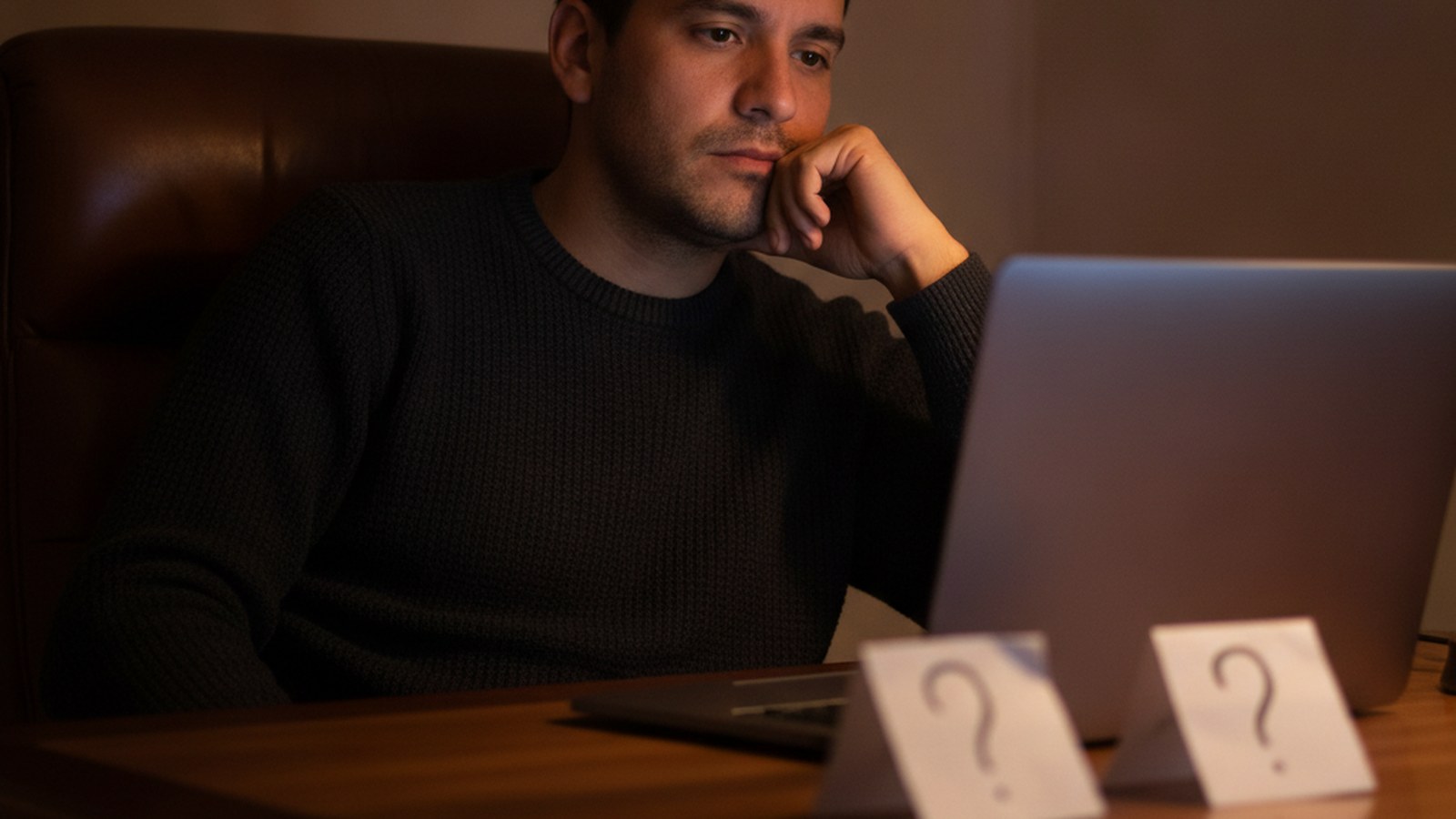 Escritorio con laptop visto desde arriba, comparando thinkific vs kajabi para vender cursos